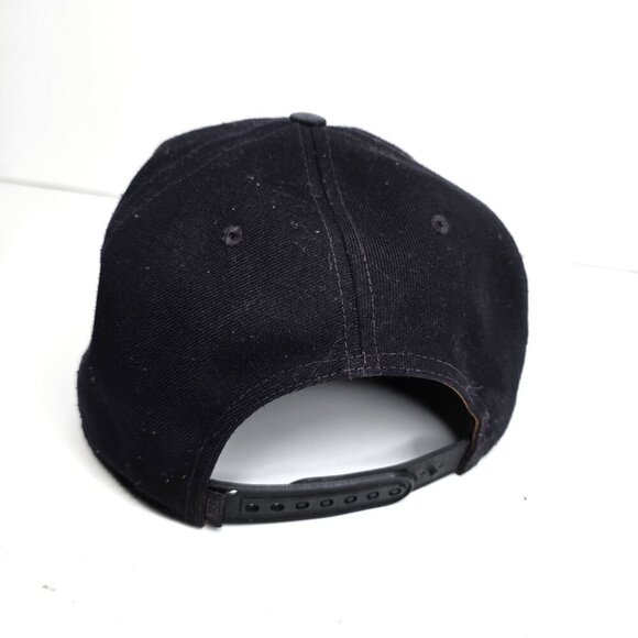 Vintage Y2K Nike Just Do it Snap Large Patch SnapBack Hat Grey Black - Picture 4 of 10